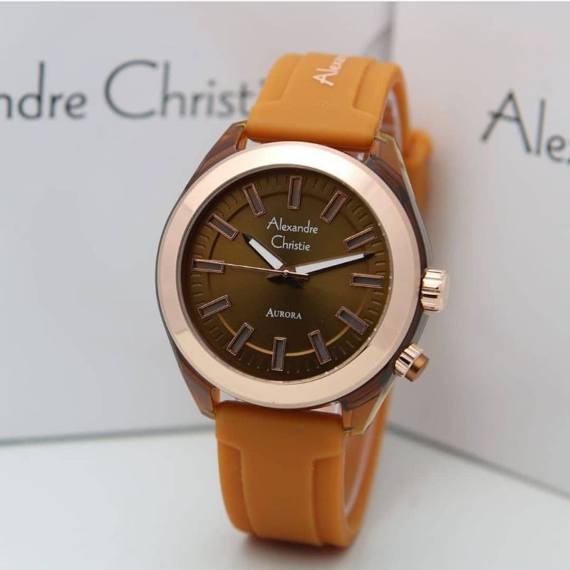 Jam Tangan Alexandre Christie AC2928LH Brown Original