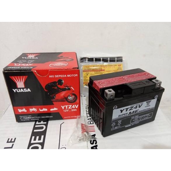 Aki Motor Honda Scoopy - Beat YUASA YTZ4V
