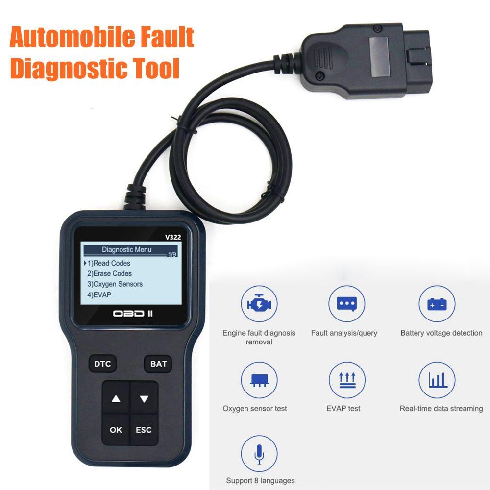 Top OBDII Code Reader Desain Baru Mobil Faalt Diagnostic Instrumen Car Diagnostic Tool Faort Detector