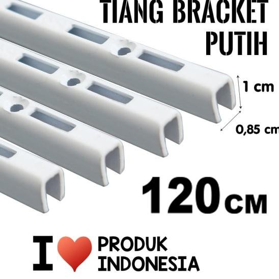 ← TIANG BRACKET PUTIH 120CM BRAKET PENYANGGA RAK DISPLAY ♦