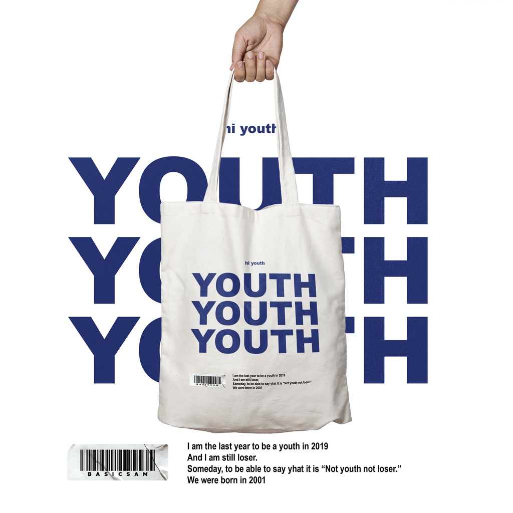 Totebag "hi youth"