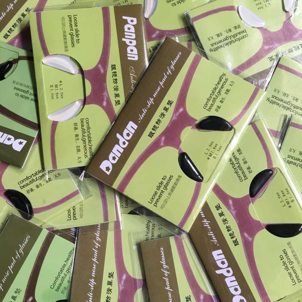 Nosepad tempel nosepad kacamata tempel penyangga hidung kacamata anti mlorot  hitam transparan nosep