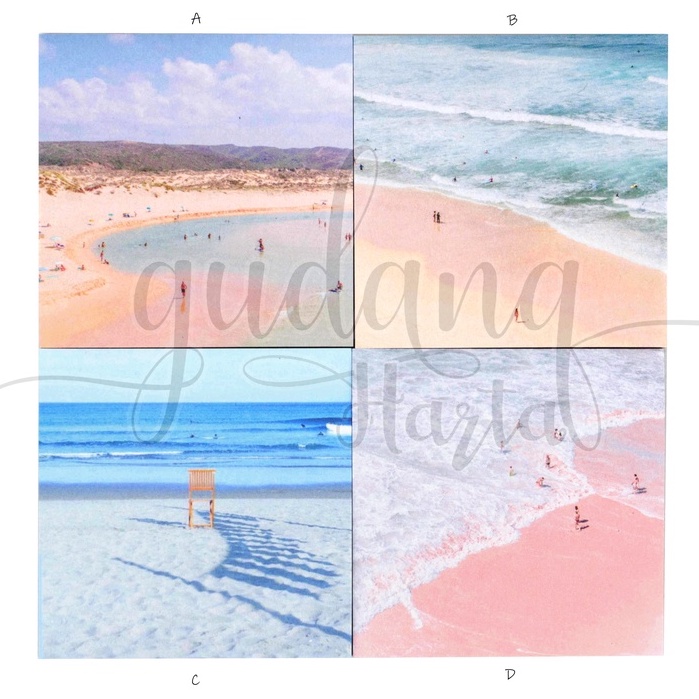 

GCC Sticky Notes Pink Beach Notes Motif Pantai Laut Simple GCC 301483