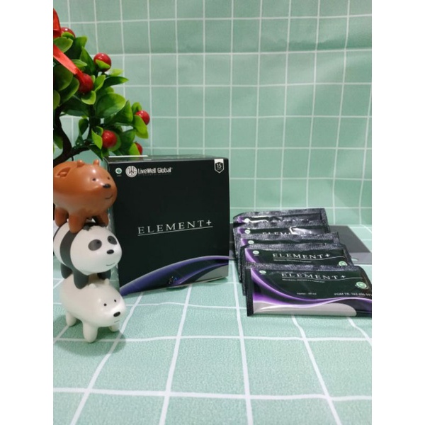LWG - Element + / Element Plus LiveWell Global / Suplemen Kesehatan / Isi 15sachet