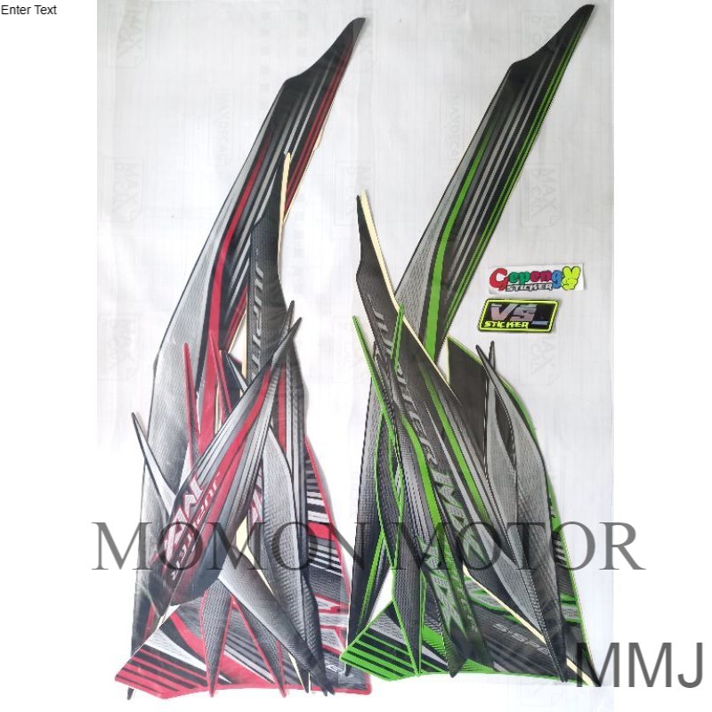 STRIPING STICKER  YAMAHA JUPITER MX NEW 2012 MERAH HIJAU HITAM BIRU