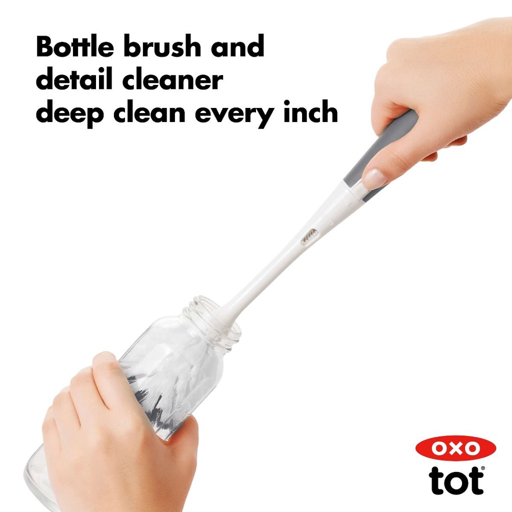 Oxo Tot On-the-Go Drying Rack &amp; Bottle Brush | Rak Botol