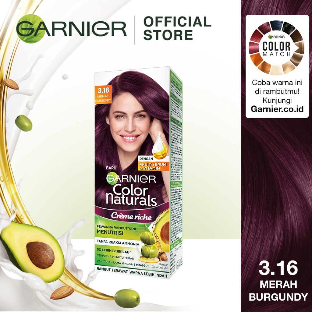 Garnier Color Naturals Creme  Riche  Cat Pewarna Rambut  