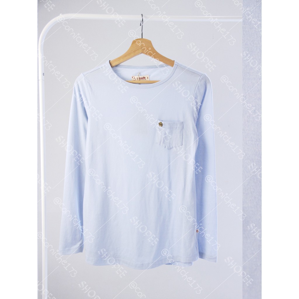 Corniche New Pocket Tee Biru Muda - TV231342