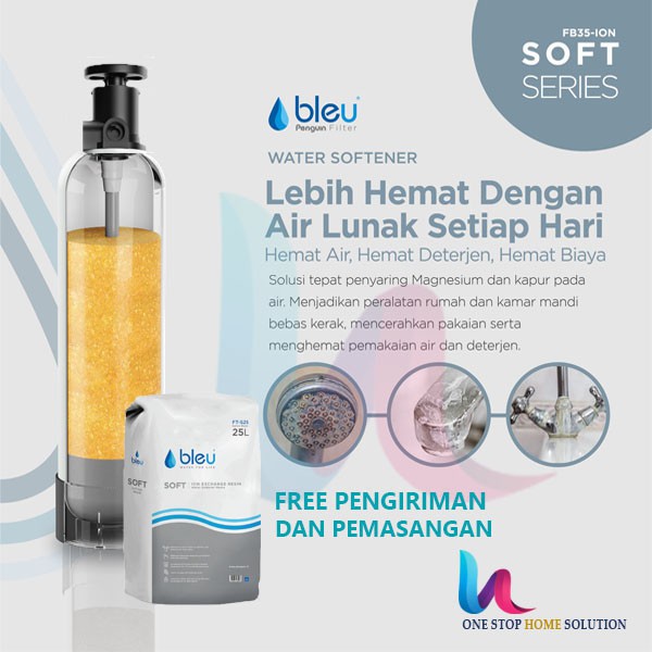 Filter Air Penguin Bleu Cation Resin FRP 1035 MV MANUAL FREE PEMASANGAN