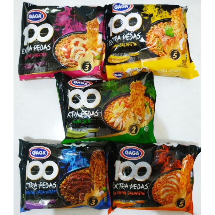 

Mie gaga 100 extra pedas jalapeno