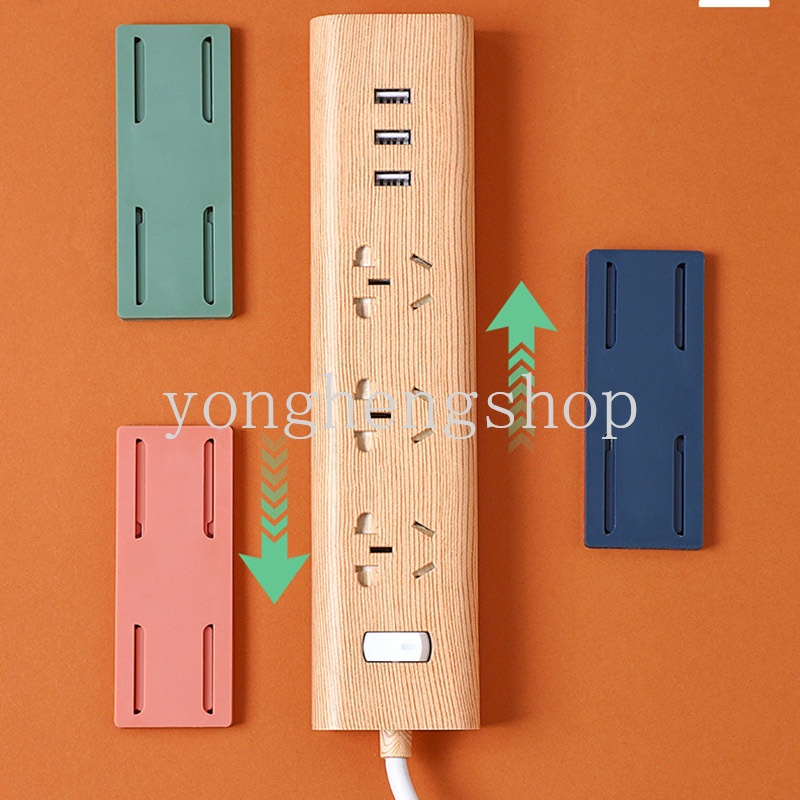 Holder Power Strip Dengan Perekat Untuk Dinding