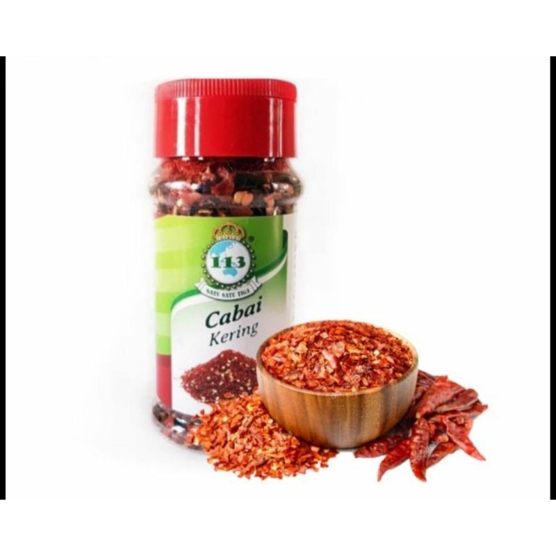 

113 Cabai Kering / Cabai Kasar / Chili Flake 35 gr