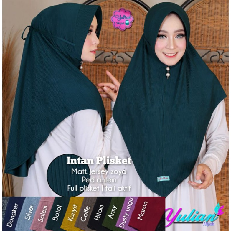Intan plisket/Hijab plisket/Hijab ped atem