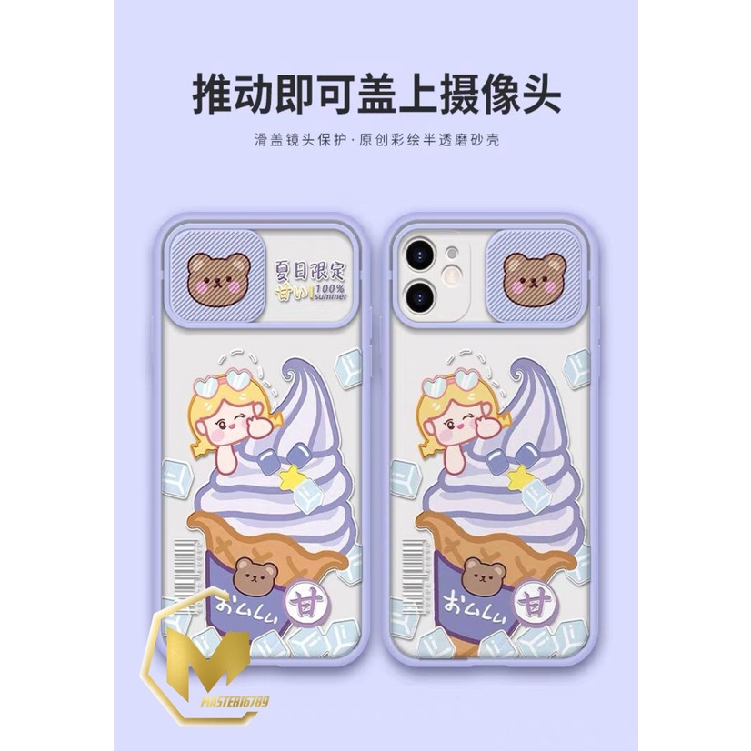 SS078 SOFTCASE SLIDE KARAKTER  XIAOMI REDMI 8 9 9A 9C 10 NOTE 8 9 10 PRO MA2218