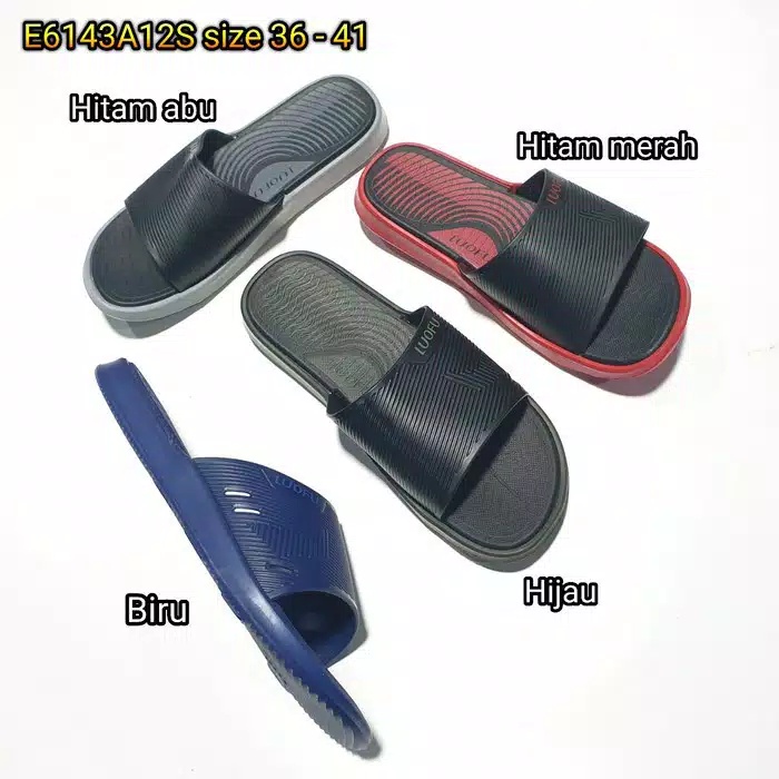NEW SANDAL LUOFU TERBARU SENDAL COWO LAKI LAKI ANAK TANGGUNG KARET SLIDE LUOFU