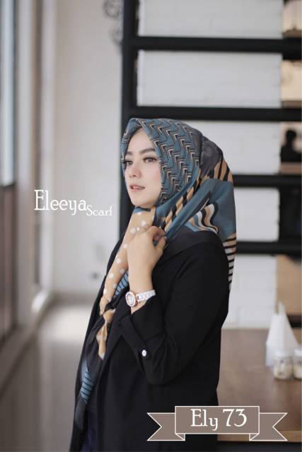 HIJAB SEGIEMPAT MOTIF ELY 73 II Eleeya Scarf