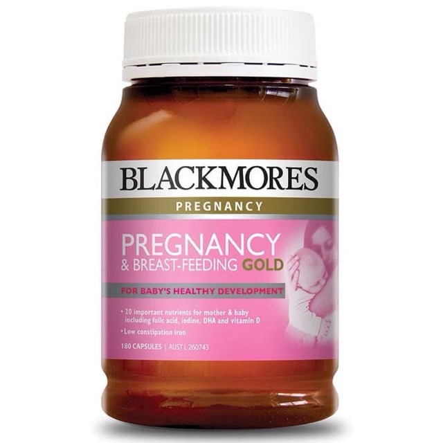 Blackmores Pregnancy & Breastfeeding Gold 180 capsules Vitamin Nutrisi Ibu Hamil dan Menyusui