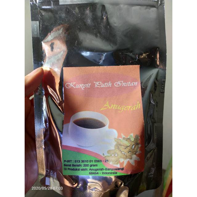 

Kunyit putih bubuk instant bahan berkualitas