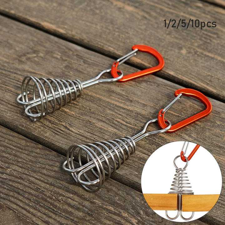 S-Biner Carabiner Spiral Shapped Spring Octopus Deck Peg Hook - S1218