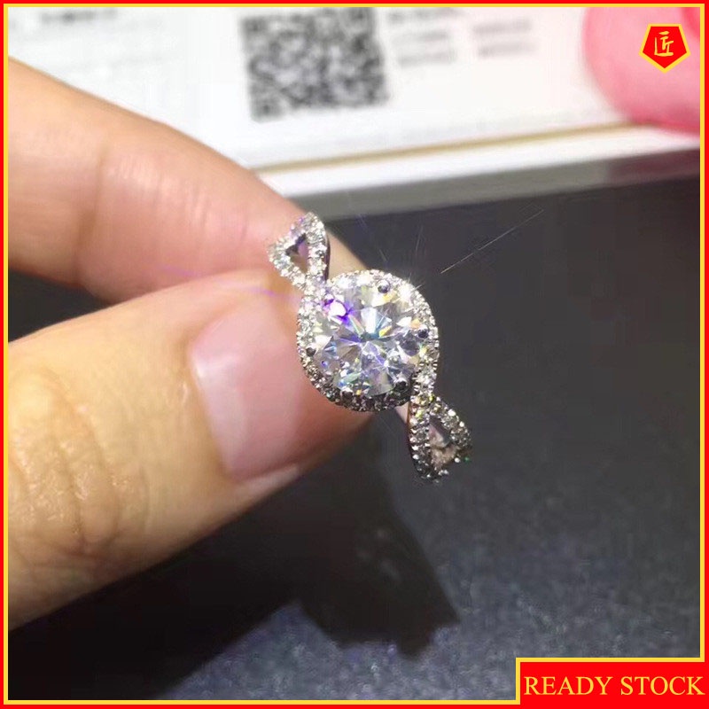 Fashion and Fully-Jewelled Winding Diamond Ring Open Ring