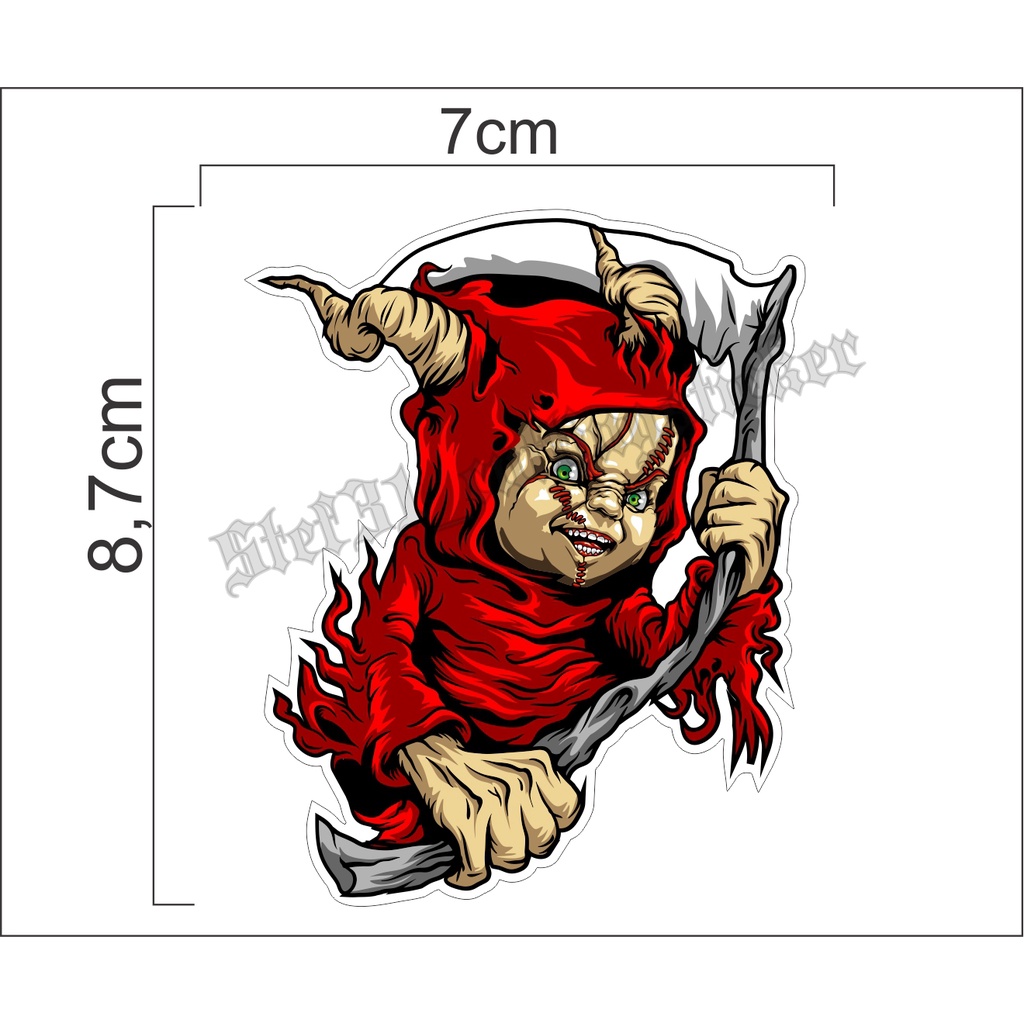 

sticker printing gambar animasi setan