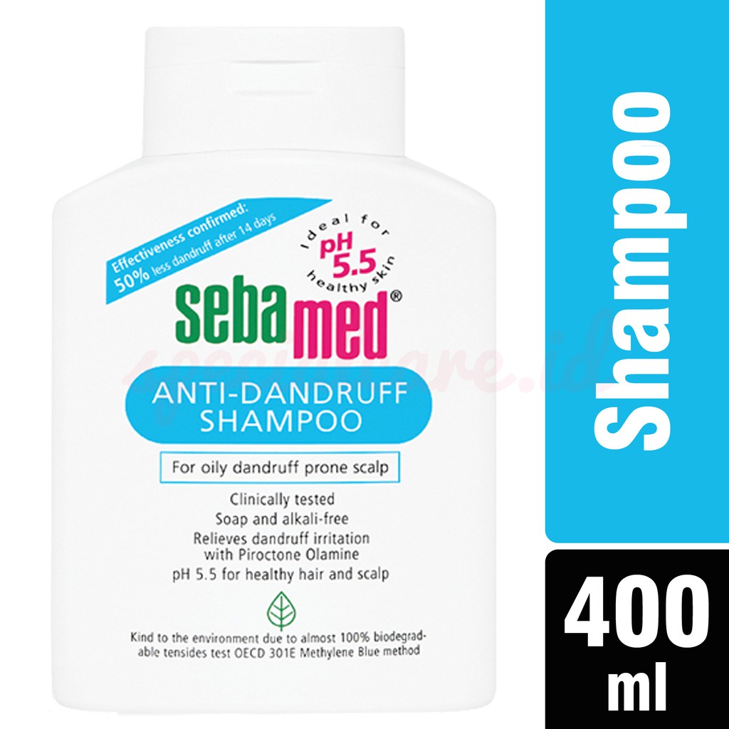 SEBAMED ANTI DANDRUFF SHAMPOO SHAMPO 400 ML 400ML ANTI KETOMBE | Shopee