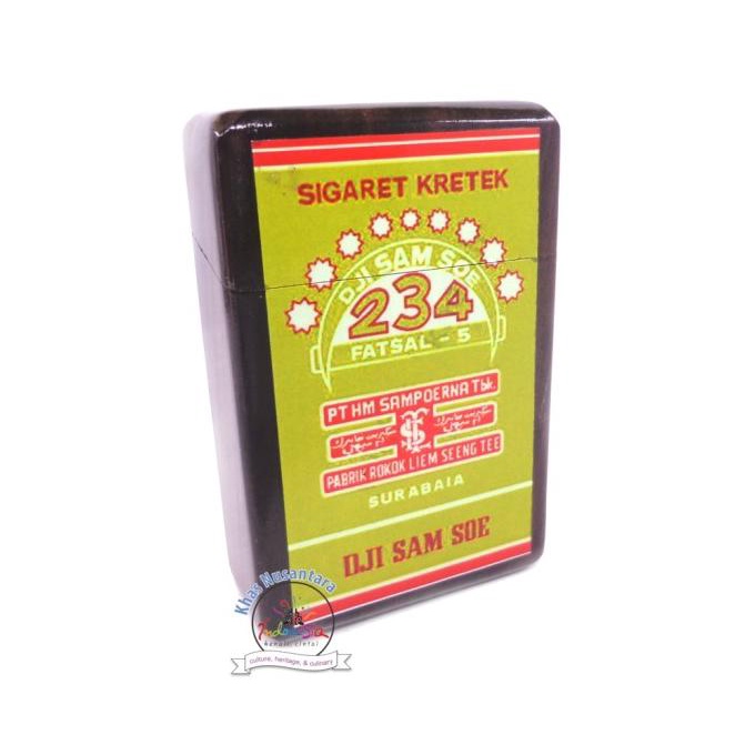 paling diminati] Kotak Rokok Dji Sam Soe Kayu / Cigaret Storage / Organizer Elegan