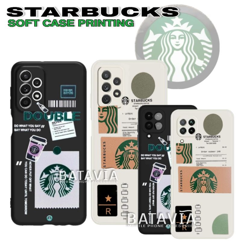 Case Samsung A12 M12 A22 4G M32 M22 A32 4G Tpu Matte Case Starbucks Printing DHL