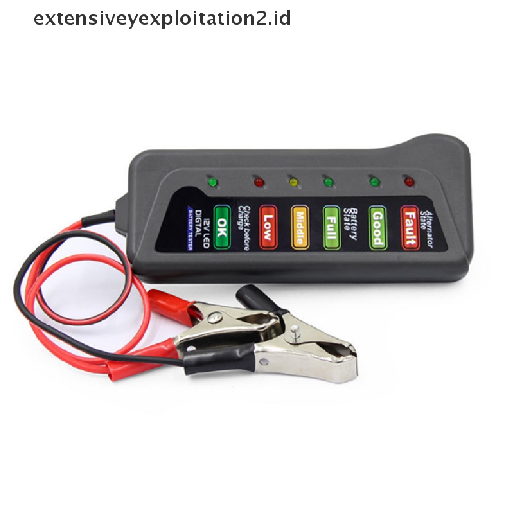 (Hotter1) 12v 6led Digital Car Battery Tester Diagnostik