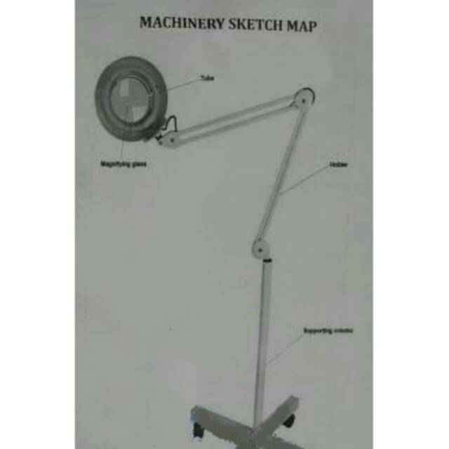 Lampu Facial Lamoode Kaca Pembesar