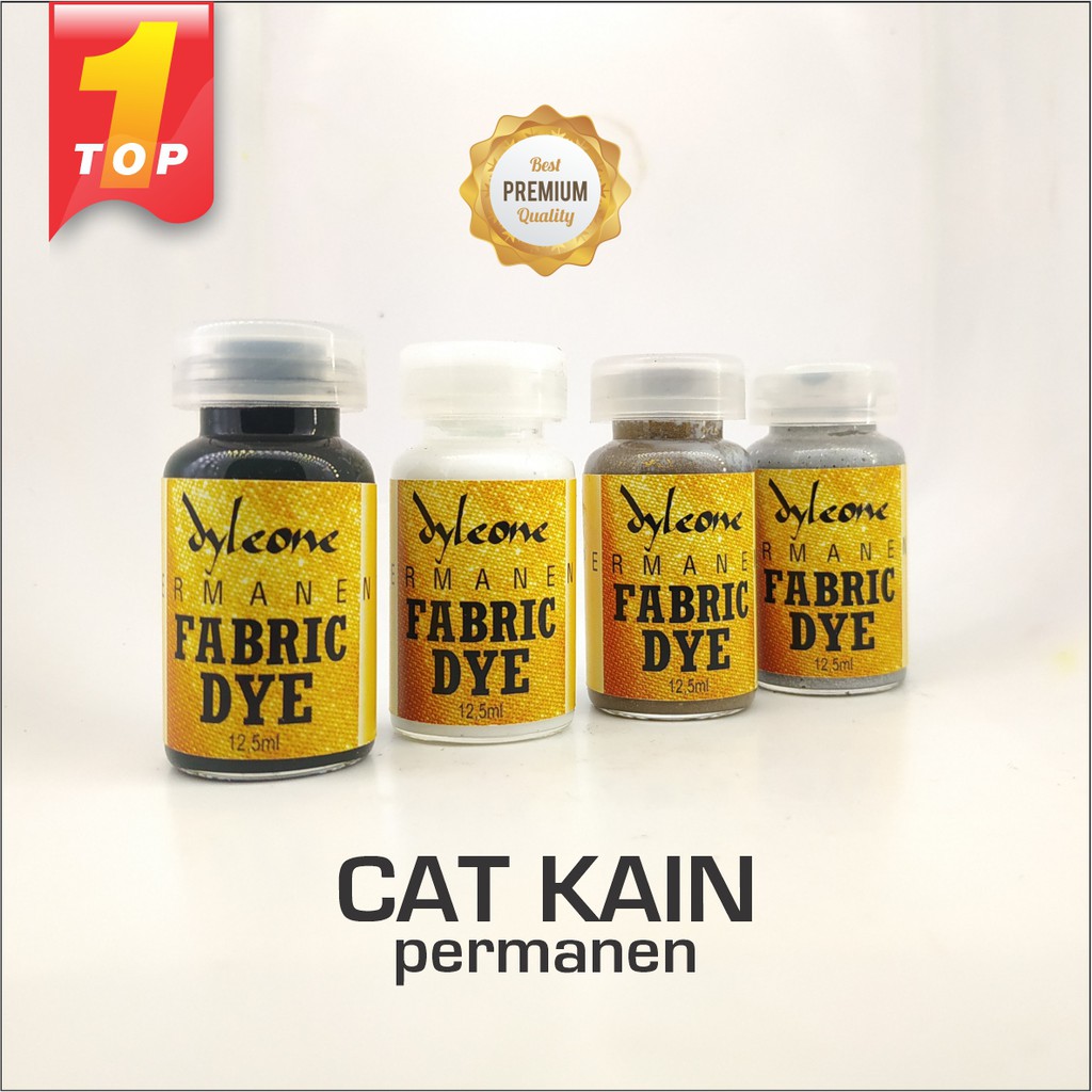 Cat Kain FABRIC DYE PAINT Dyleone permanen silver gold