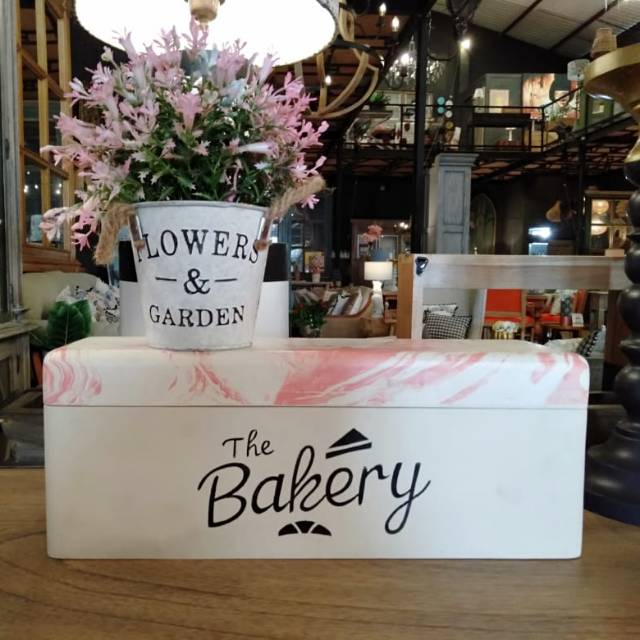 WOODEN BREAD Box Kotak kayu penyimpanan