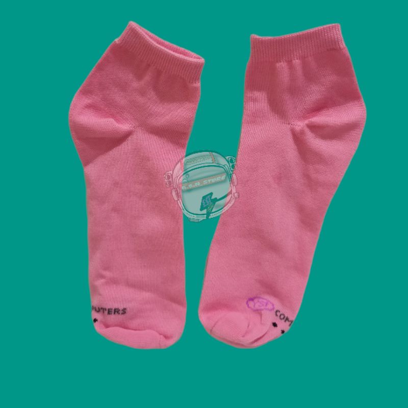 Kaos Kaki Polos Angkle Sock Spandex Tebal / Kaos Kaki Polos Pink