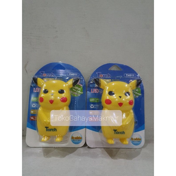 Lampu Tidur Karakter LED Pikachu Unik Lucu Mini / Lampu Tidur Anak