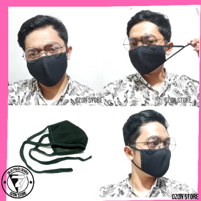 Masker Kain KPOP Tebal Polos Bisa Cuci Korean Mask