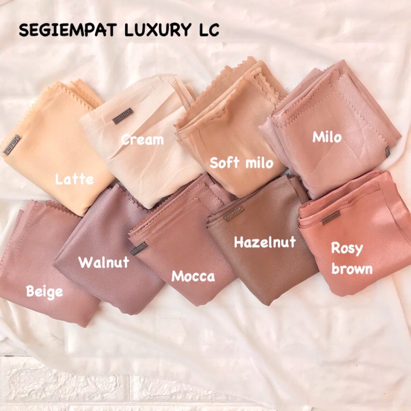 [BISA COD] TERMURAH SQUARE LUXURY PLAIN LC ORI UMAMA / JILBAB SEGIEMPAT SINAR COTTON LUREX LASER CUT