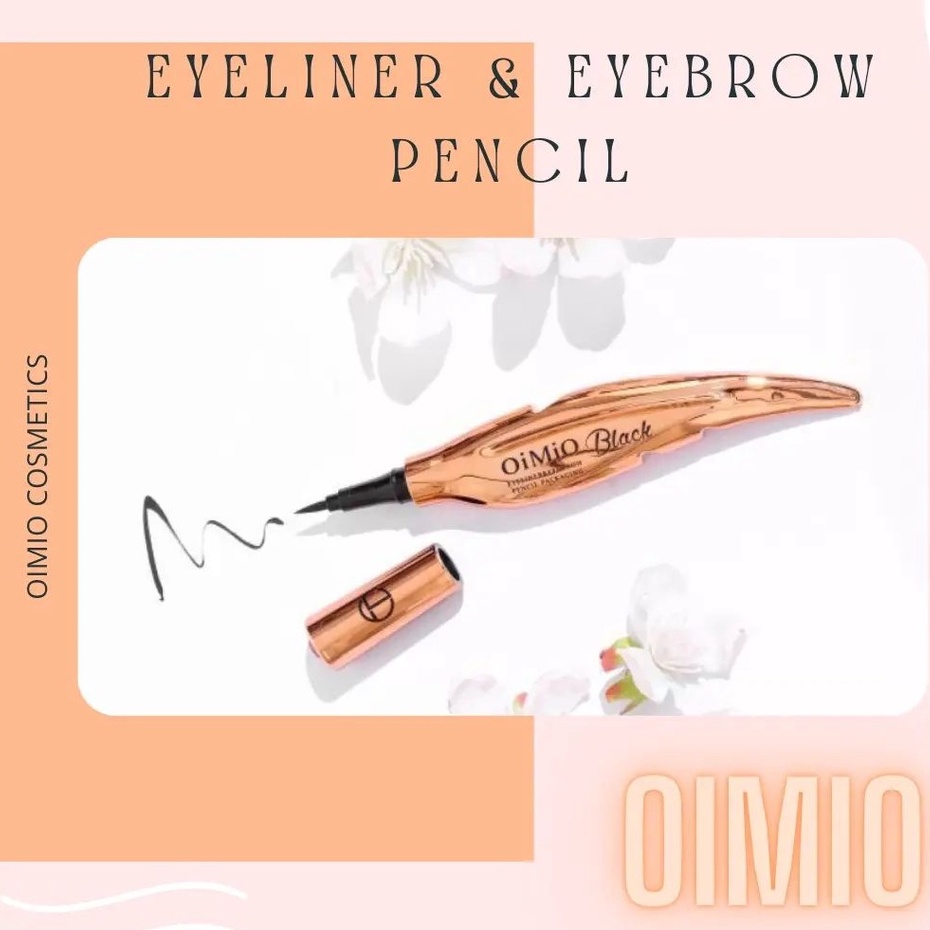 ⭐BAGUS⭐ OIMIO Eyeliner Daun | Eyebrow Bulu Black | Celak Mata Cosmetics