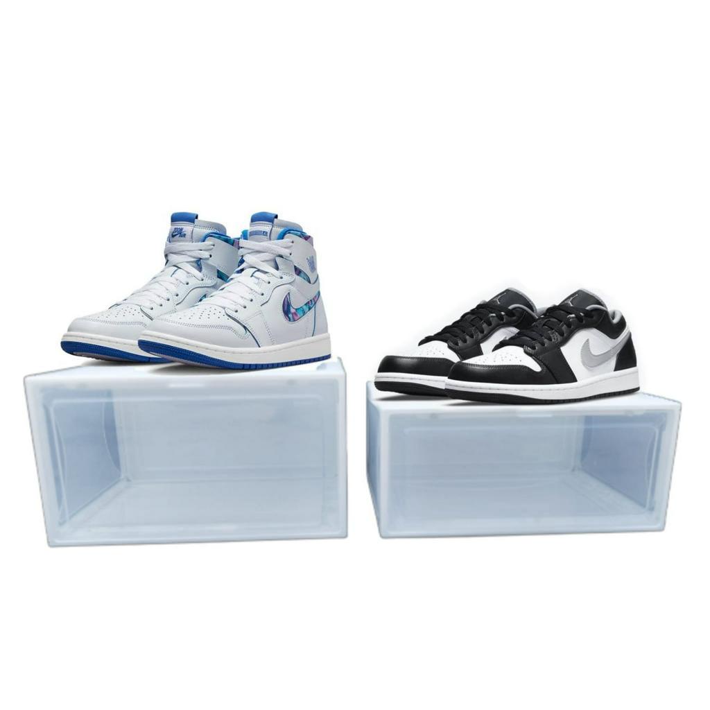 Shoe Box plastic stackable shoes sneakers box storage with clear plastic box Sepatu
