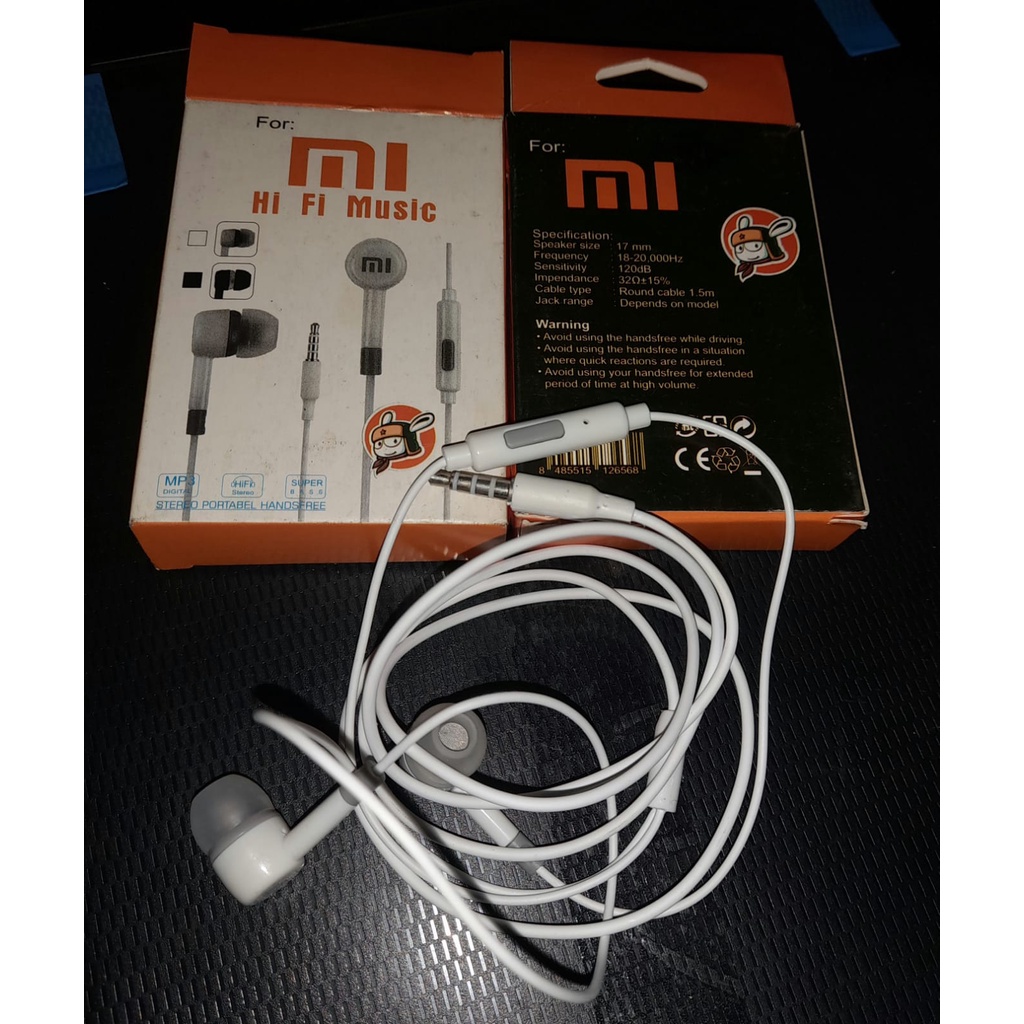 Handsfree Xiaomi MI2 Super Mantap Kabel Jack 3.5mm