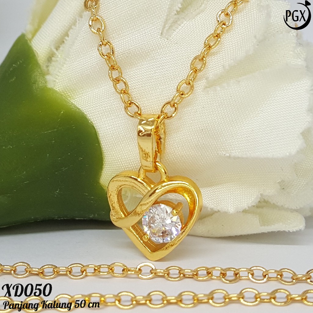 PGX Kalung Wanita Xuping Perhiasan Lapis Emas Aksesoris Fashion Premium - XD050