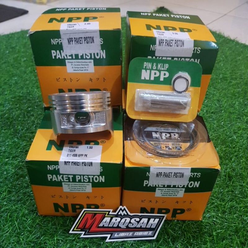 Piston Tiger NPP set ring Piston Kit NPP TIGER STD 25 50 75 100 150 200 250 275 300 marqsah racing-1