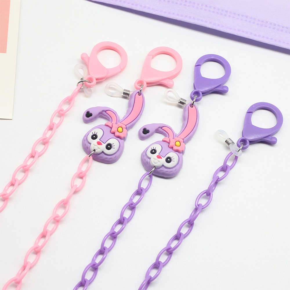 【COD Tangding】Rantai Lanyard Kacamata Anti slip Motif Kartun Kelinci Untuk Anak