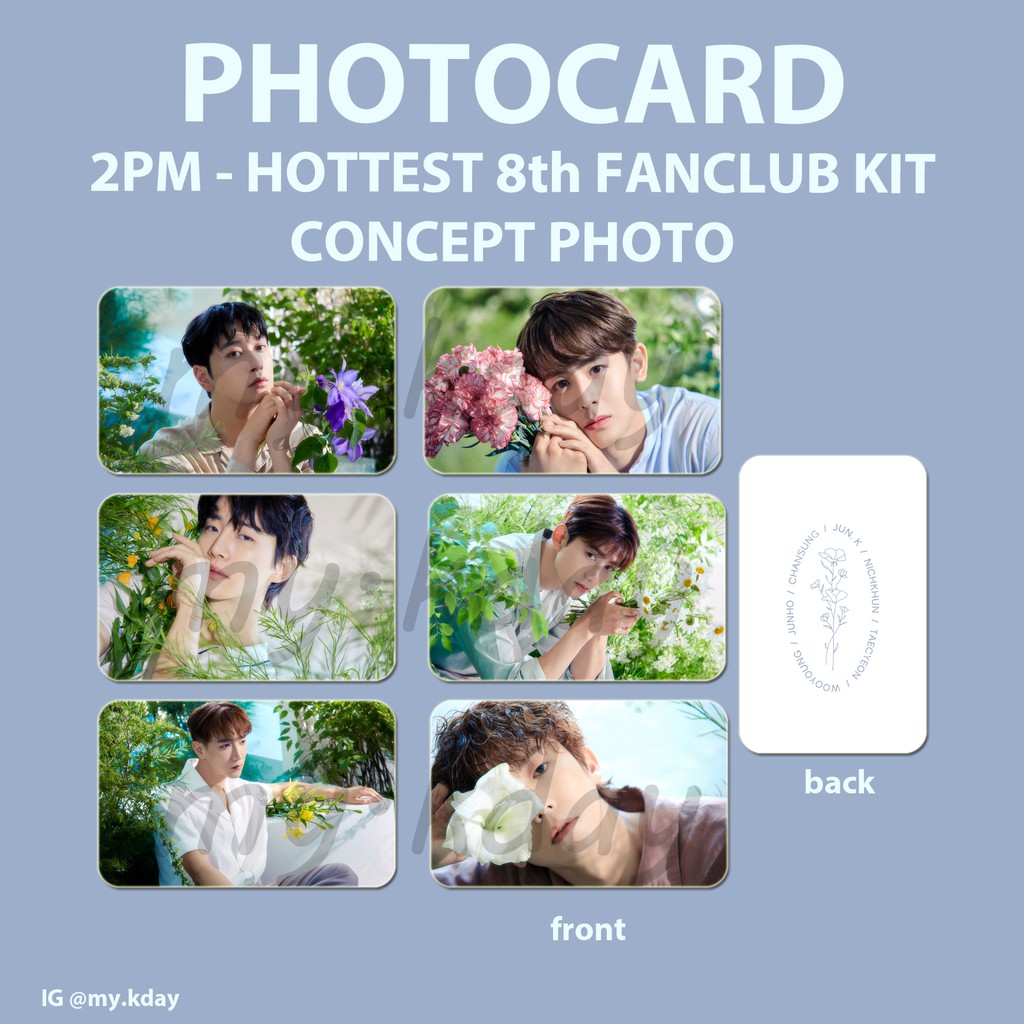 PC-0534, Unofficial Photocard 2PM Hottest 8th Fanclub Kit Concept Photo 2 sisi