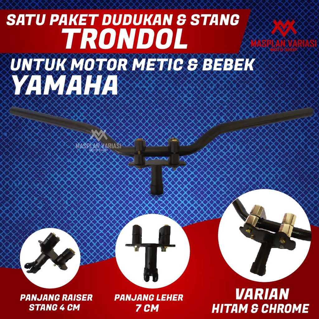 Stang Trondol Satu Paket Dudukan Dan Stang RZR Untuk Motor Yamaha