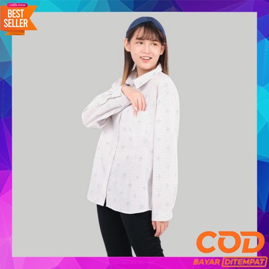 Rd Fashion Kemeja Guilen Oversize Shirt Bahan Katun Kotak Yandeth Fit  Monellina 50138 Baju Kemeja A