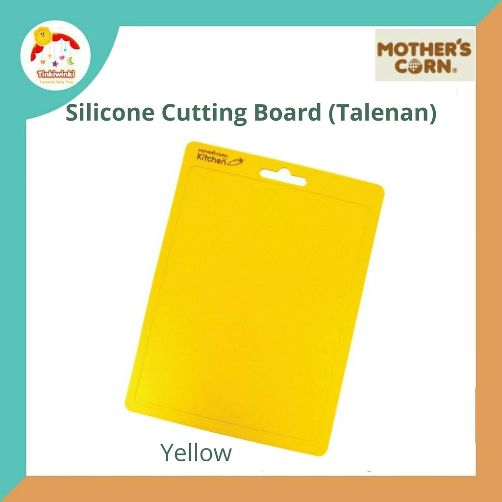 MOTHERS CORN SILICONE CUTTING BOARD yellow