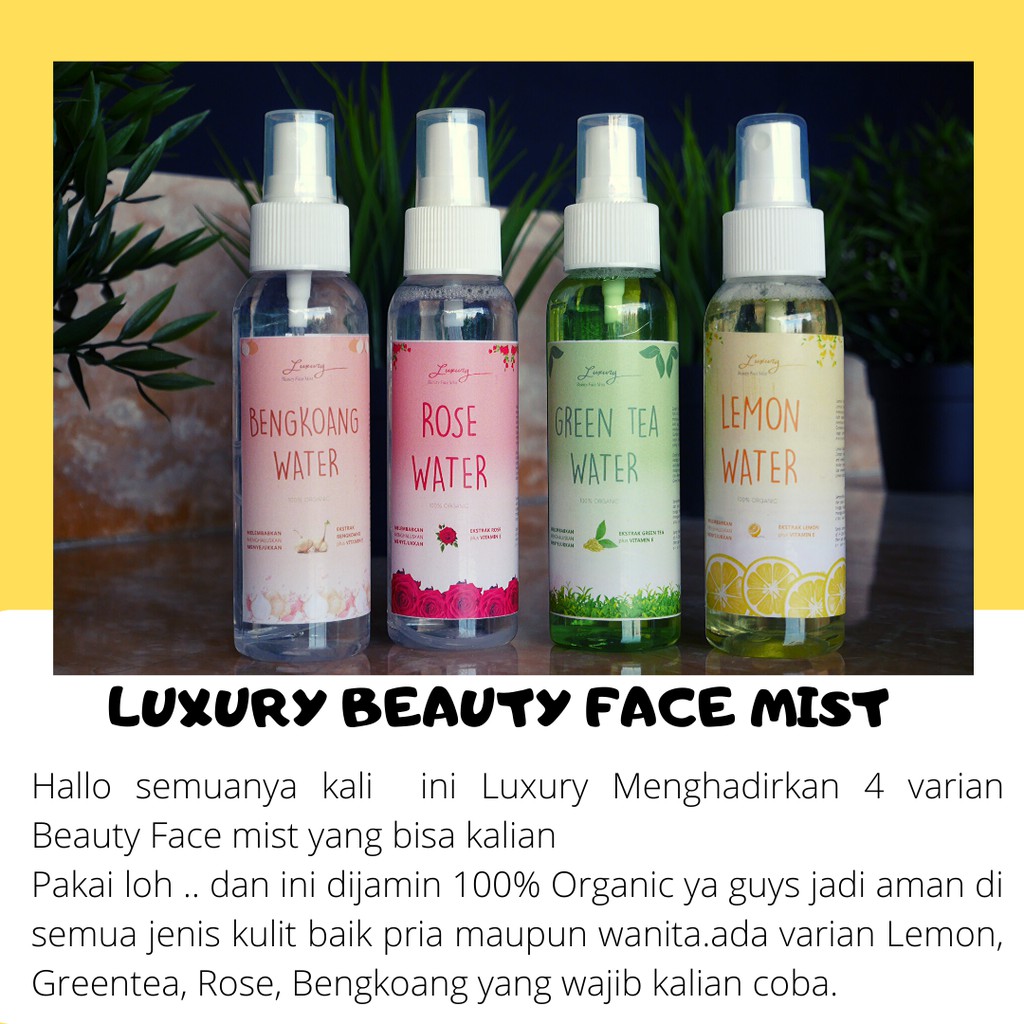Promo Green Tea Water Air Teh Hijau Untuk Wajah Setting Spray Face Mist 100 Indonesia
