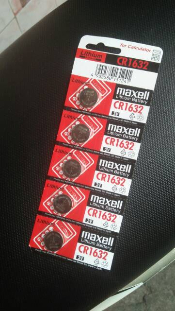 Batre maxell CR1632 Original batre remot mobil remot motor batre jam tangan