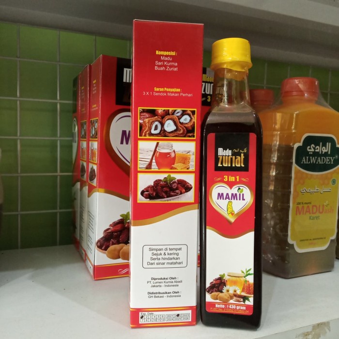 Madu zuriat mamil 3 in 1 / Madu buah zuriat / promil / program hamil plus sari kurma plus madu