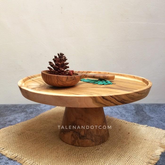 WOODEN CAKE STAND KAYU JATI